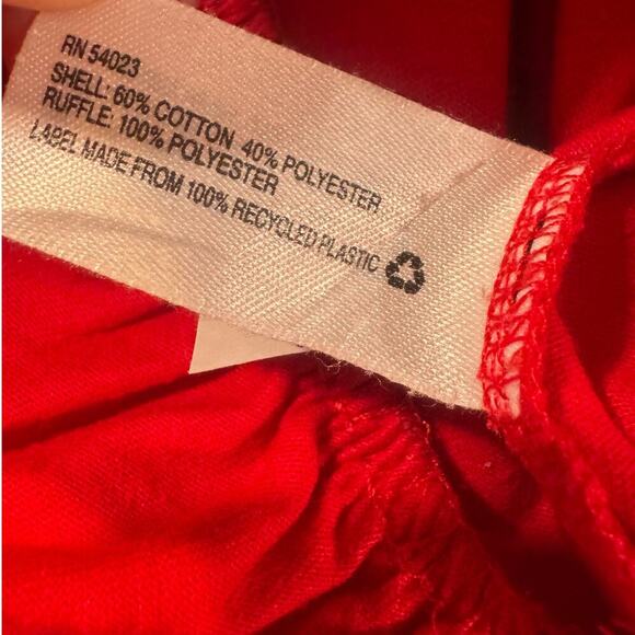 Baby Gap Toddler Girl 3T Holiday Red Long Sleeve Dress - Picture 3 of 5